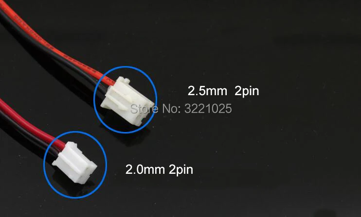 Graphics card 2.0mm 2.5mm 2Pin to 3Pin fan adapter cable female