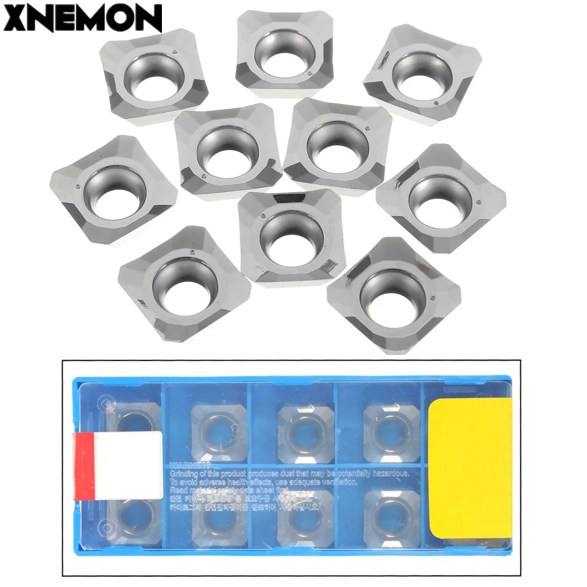 1/10 cái SEHT1204AFFN-X83 H01/SEHT43AFFN-X83 H01 CNC Carbide Lưỡi Dao Nhôm Hợp Kim Cứng 12mm X 12mm