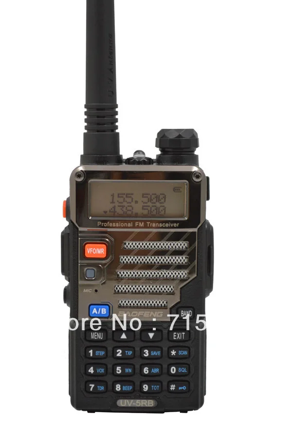 

UV-5RB 136-174MHz(RX/TX) & UHF400-520MHz(TX/RX) Dual Band 5W/1W 128CH FM 65-108MHz with Free Earphone Two-way Radio