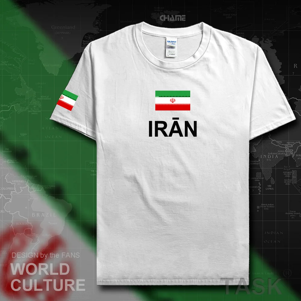 Iran Islamic men t shirts fashion 2017 jerseys nations team 100% cotton t-shirt meeting fitness brand clothing tees flag IR tops