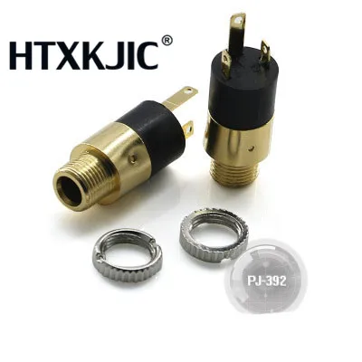 

100 Pcs Gold PJ392 3.5mm Stereo Female Sockect Jack 3.5 Audio Headphone Connector Stereo Headphone Audio Video Jack Socket Plug