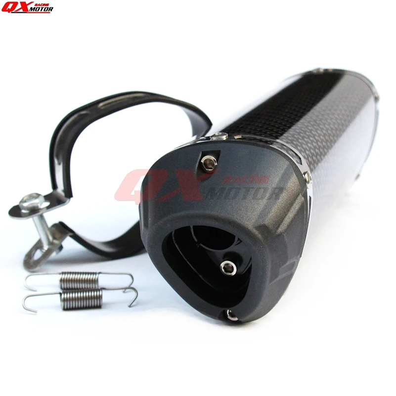 125cc-160cc Dirt Pit Bike MX motorcycle 38mm exhaust muffler refires carbon fiber quiet exhaust pipe silencedr back-end