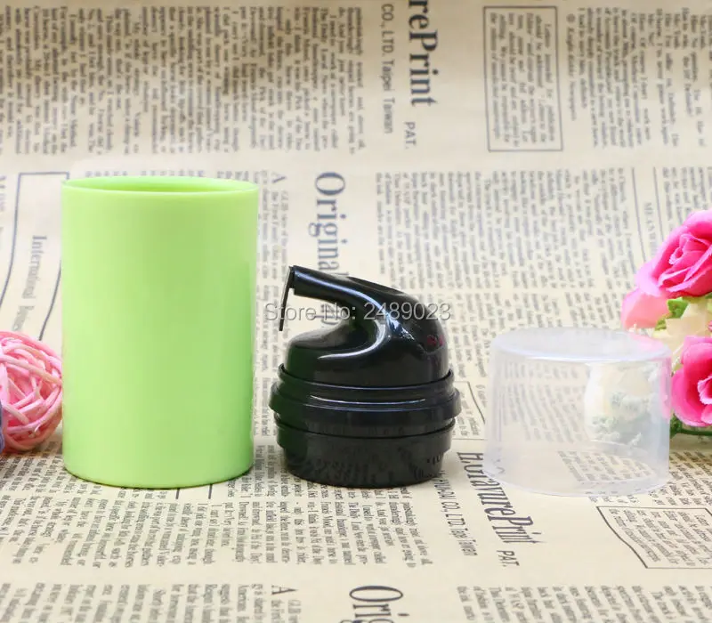 50ml 80ml Green Plastic Airless Bottle With Black Head Empty Cosmetic Containers Transparent Cap Cosmetic Packaging 100 pcs/lot