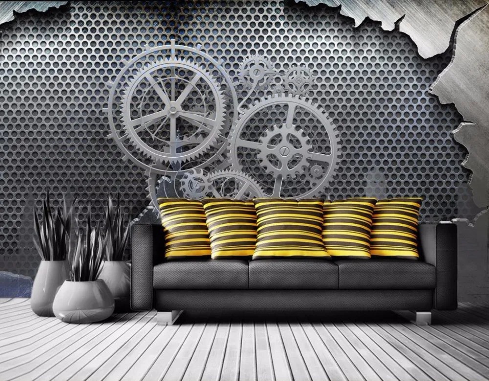 3D Mural Wallpaper Custom metal Luxury Wallpaper Photo Wall papers Home Decor Living room Modern Simple apartment Decoration