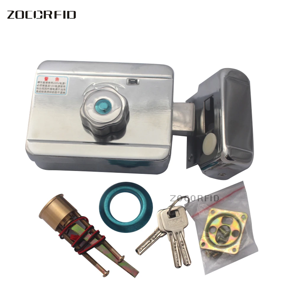 

High quality DC-12V security Guard against theft Iron gate Motor drive mute Electric control lock