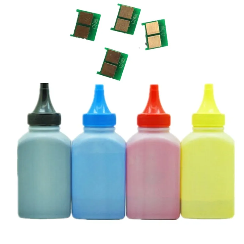 Color Toner Powder + 4 chip for HP CB540A 125A Color LaserJet CP1215 CP1514n CP1515n CP1516n CP1517ni CP1518ni CP1519ni CM1312