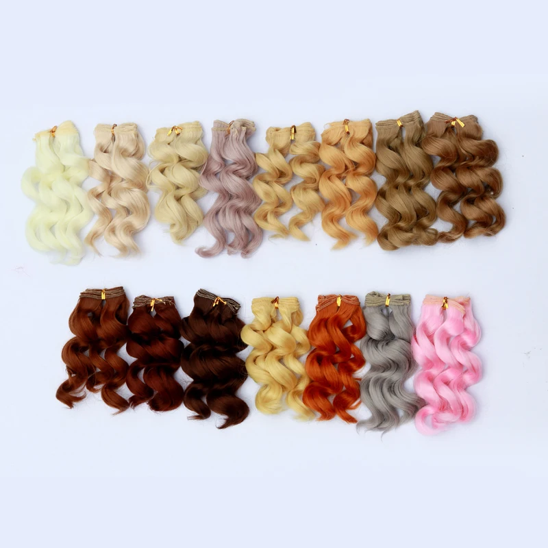 Msiredoll bjd wig Accessories 1piece 15*100CM doll hair for 1/3 1/4 1/6 1/12 Natural Color  hair bjd wig diy Free shipping