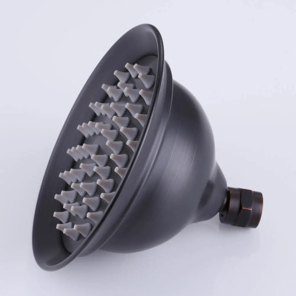 

Oil Rubbed Bronze Brass bathroom 8 Inch top Shower Head Fixed Mount Rainfall Style Traditional Style--