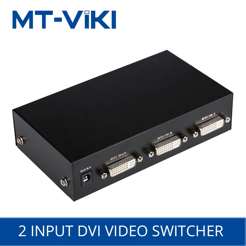 mt-viki-2ポートdviスイッチ2-in-1コンピューターモニターhd共有デバイス1920x1440リモコン電源mt-dv201