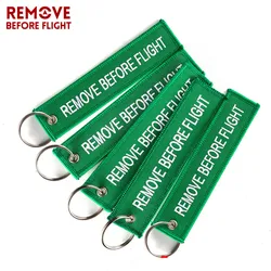 5PCS Remove Before Flight Keychain Embroidery Keyring Aviation Gifts Luggage Key Tag Motorcycle Car Key Chains Chaveiro