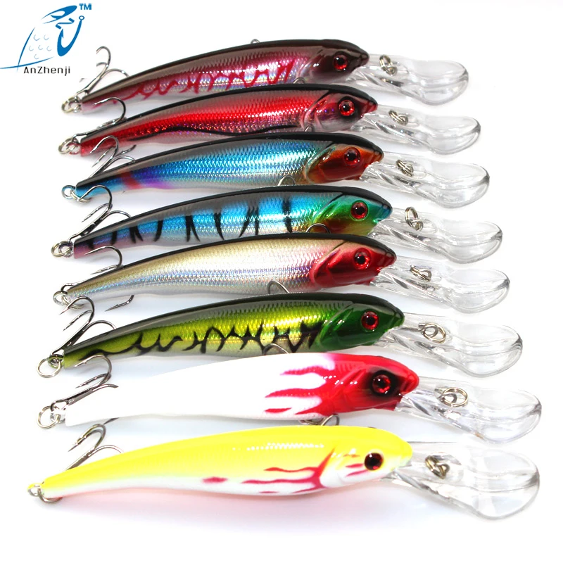 2018 New peces 8pc/lot High Quality 16.5cm 29g Fishing Lure Minnow  bait 2# High Carbon Steel Hook Ocean Lure Fishing Tackle