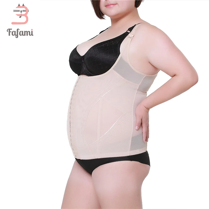 Maternity Postpartum Girdle Front Open Slimming Underwear Body Shaper Belly Belt Elaborately Embroidered Underbust Corset Vest