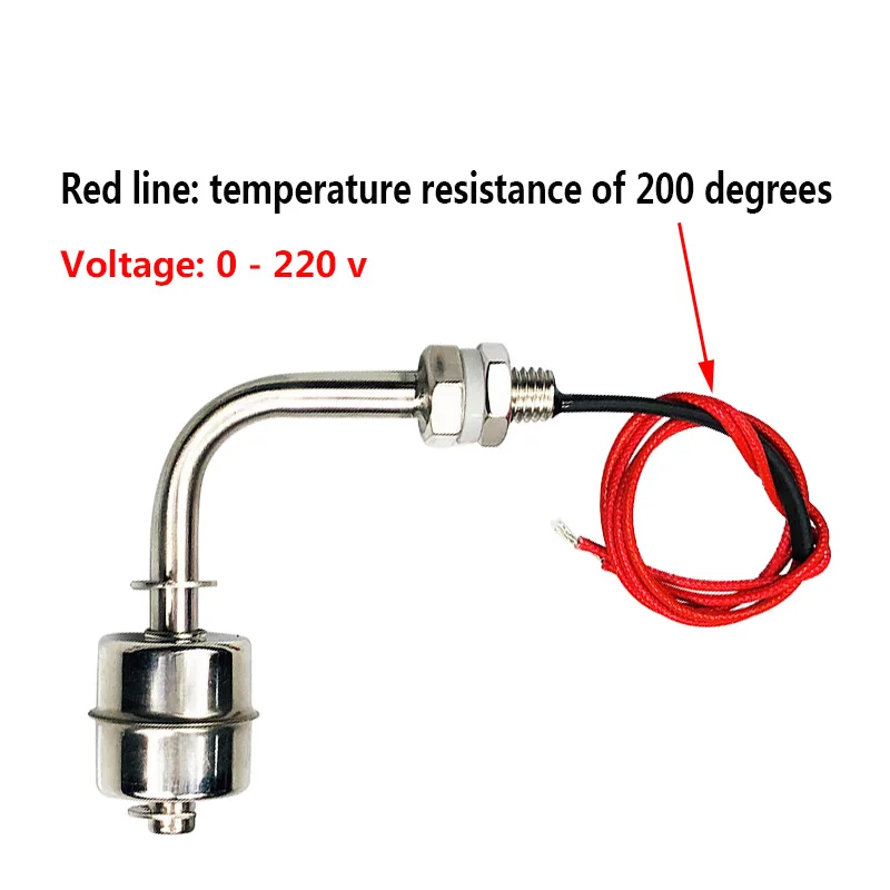 304/316 Red and white Stainless Steel L type Liquid Water Level controller Sensor Internal Float Switch Tank Pool water tower