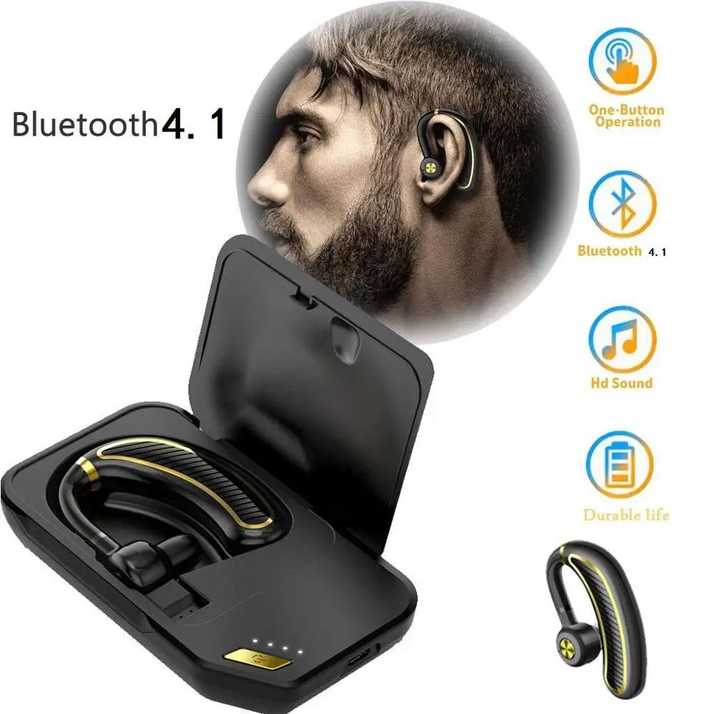 Bluetooth Earphone with Microphone 24 hours Talk Time Wireless headset Sweat-proof Sport Music Earbuds Long Last Earpiece