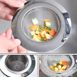 11CM 9CM Kitchen Sink Filter Stainless Steel Drain Hole Filter Bathroom Anti-blocking Tools Kitchen Sink Strainer Water Filter