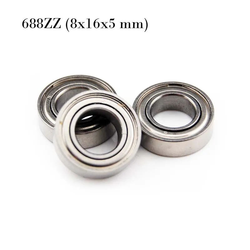 

(10 PCS) 688ZZ (8x16x5 mm) Metal Shielded Ball Bearing Bearings 688z