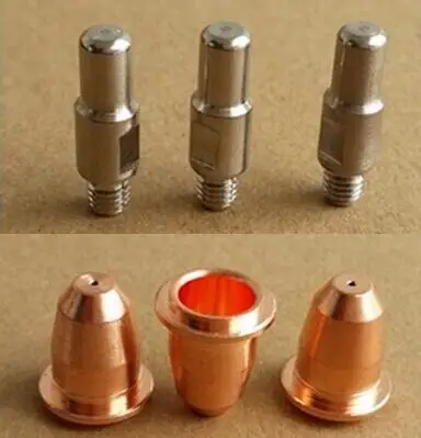 

40 PCS Trafimet S45 Plasma cutting torch consumables parts PD0116-08 Tip & PR0110 Electrode