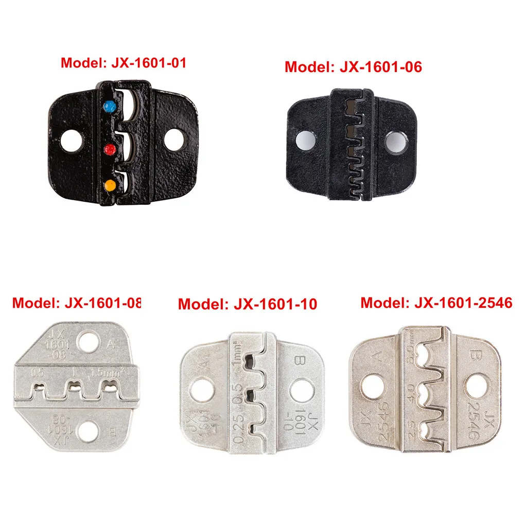 Terminais Paron-Isolados, 4 Tipos Mold, Fio Crimper Jaw, Ferrule Die, Crimping Alicadores, Acessório