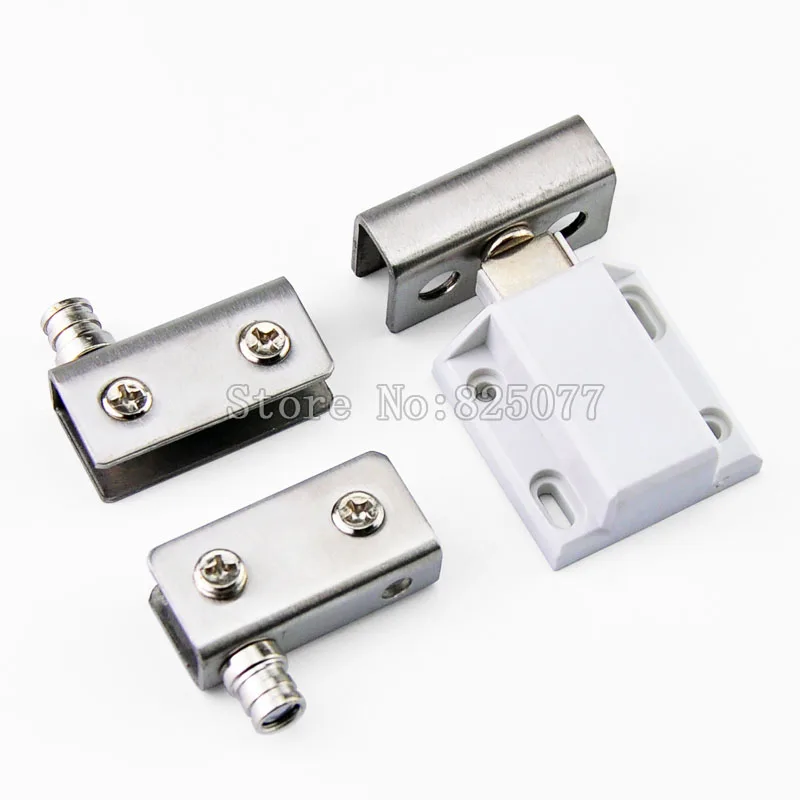 10Sets Stainless Steel Glass Pivot Door Hinges Clamps Kits for 5-8mm Glass Door JF1273