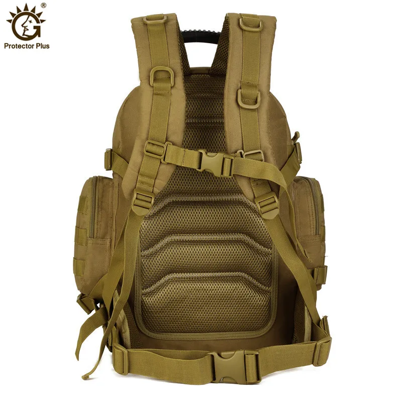 Camouflage Tactical Camping Backpack for Men and Women, Outdoor Hiking, Sport Bags, Molle Army Rucksack, Travel Backpack, 40L