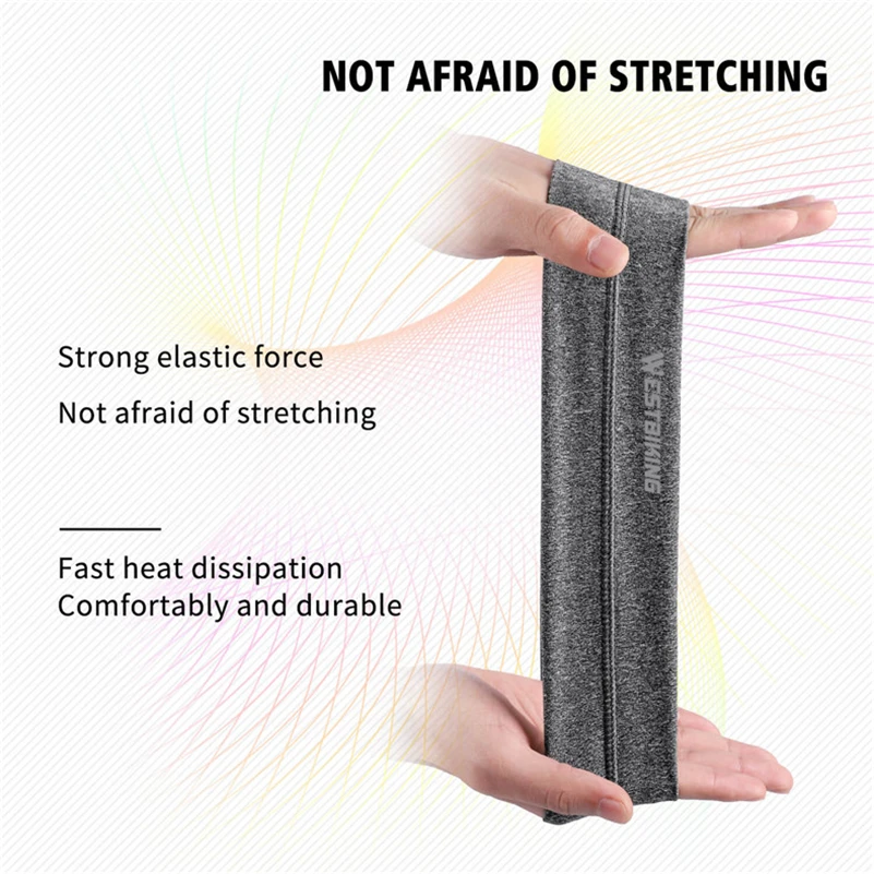 WEST BIKING Copricapo da ciclismo per bicicletta Traspirante Donna Uomo Fascia elastica per il sudore Sport Fitness Fascia per capelli Fasce da