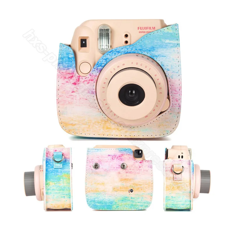 Fujifilm Instax Mini Camera Case Quality PU Leather Shoulder Bag with Strap for Fuji Instax Mini 9, Instax Mini 8 Camera