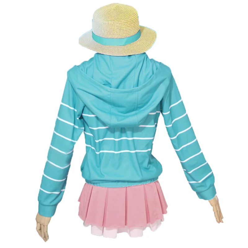 Coshome Eromanga Sensei Izumi Sagiri Bikini Cosplay Costumes Swimsuits Dress Pink Swimwears Green Jacket Hoodies Hats 11