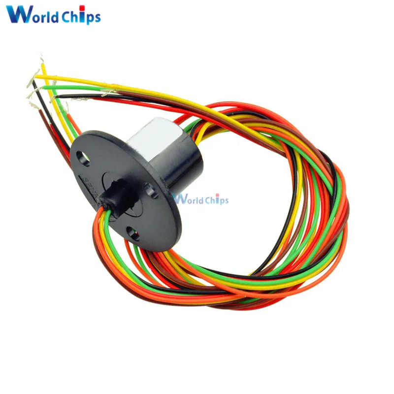 12.5mm 300Rpm 6 Wires CIRCUITSx2A Capsule Slip Ring AC 240V for Monitor Robotic