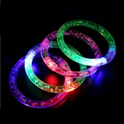 10Pcs/lot Acrylic Light Bracelet Led Flash Colorful Bubble Bracelet Toys