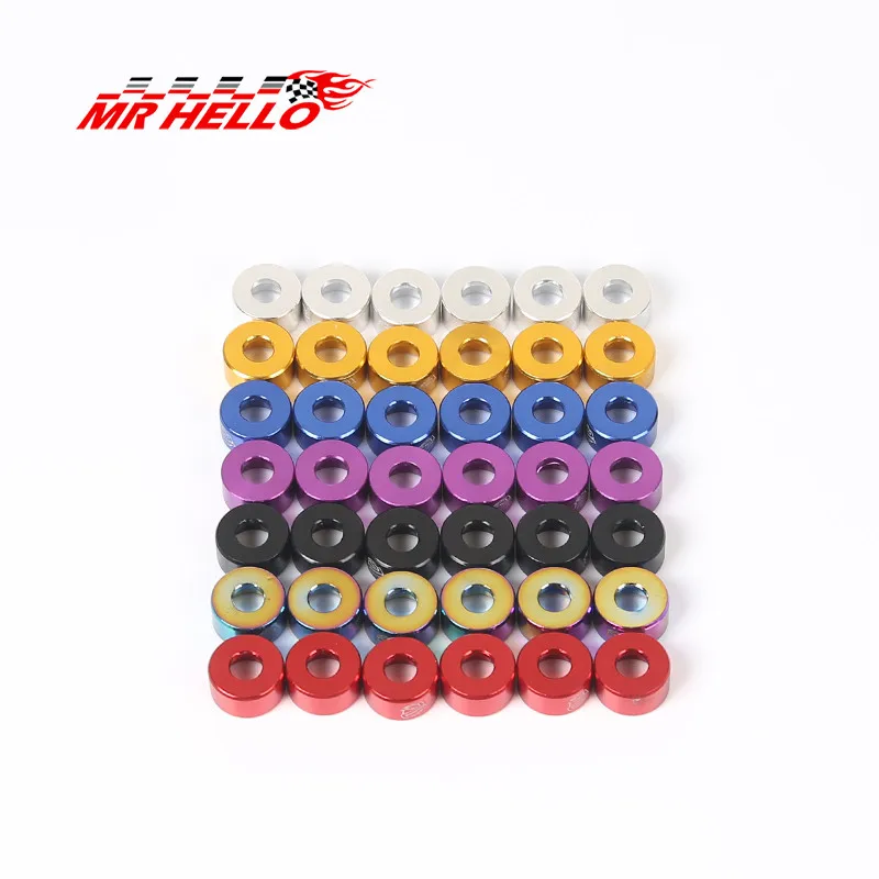 M6 6 Pcs/Pack JKdreamer Aluminum Fender Washers and Bolt for honda Air inlet manifold,engine