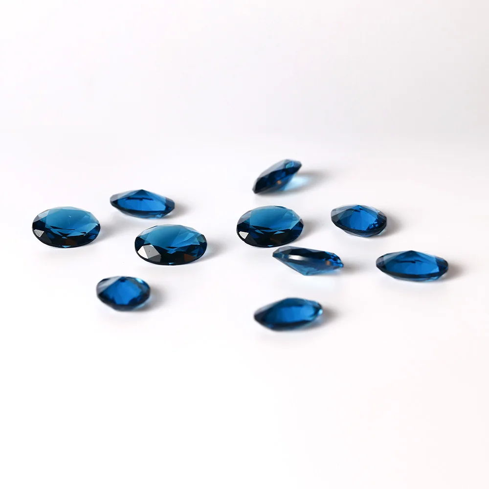 New Arrival 8.5-9ct Peacock Blue Sapphire High Quality 13x18MM Oval Loose Gemstone DIY Jewelry Accessories 10 pcs/set Wholesale