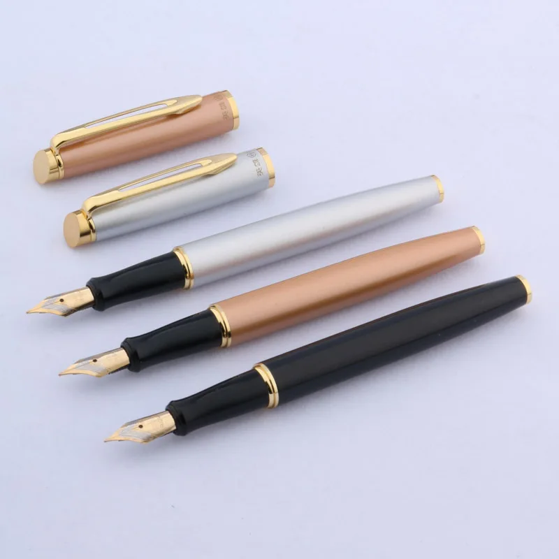 

1pc Brand Metal Fountain Pen Beautiful pattern golden clip Color STUDENT GIFT Business Office School Supplies Writing