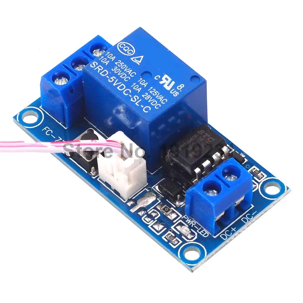 5V 12V 24V single button bistable switch Bi-stable relay module Car modification switch One-button start-stop self-locking