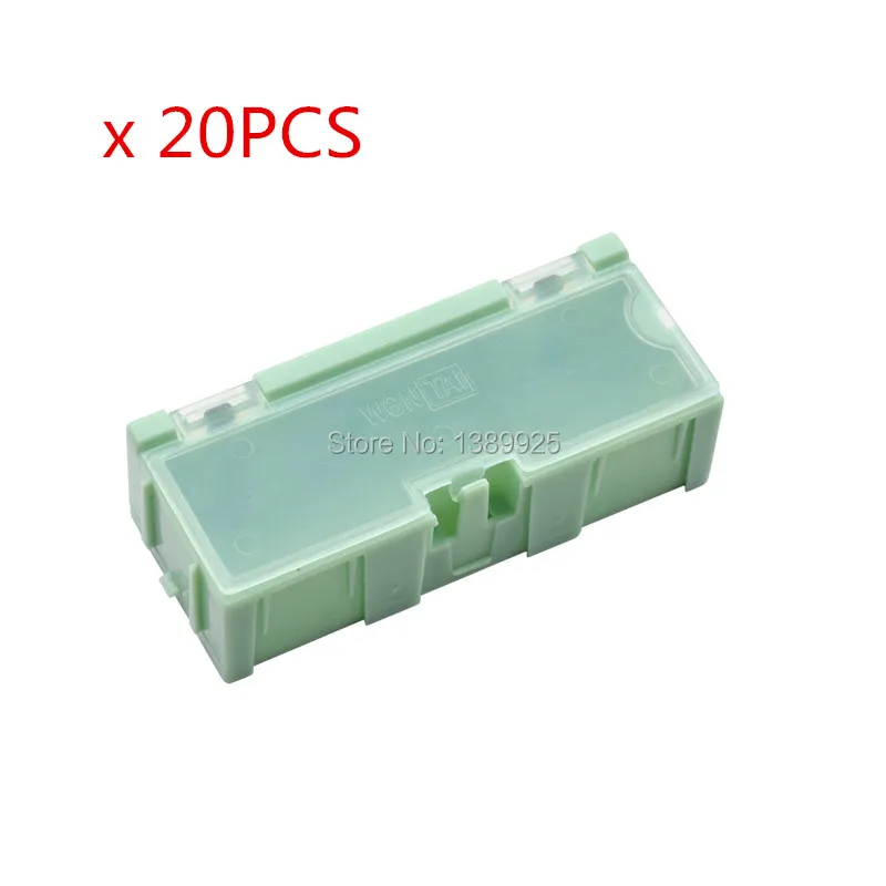 

Wholesale 20pcs/lot #2 Green Capacitor Resistor SMT Electronic Component Mini Storage box Practical Jewelry Storaged Case