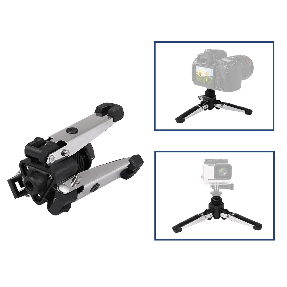 Mettzchrom Universal Monopod Stand Base Monopod Tripod Manbily Mini Three Feet Support for DSLR Monopod