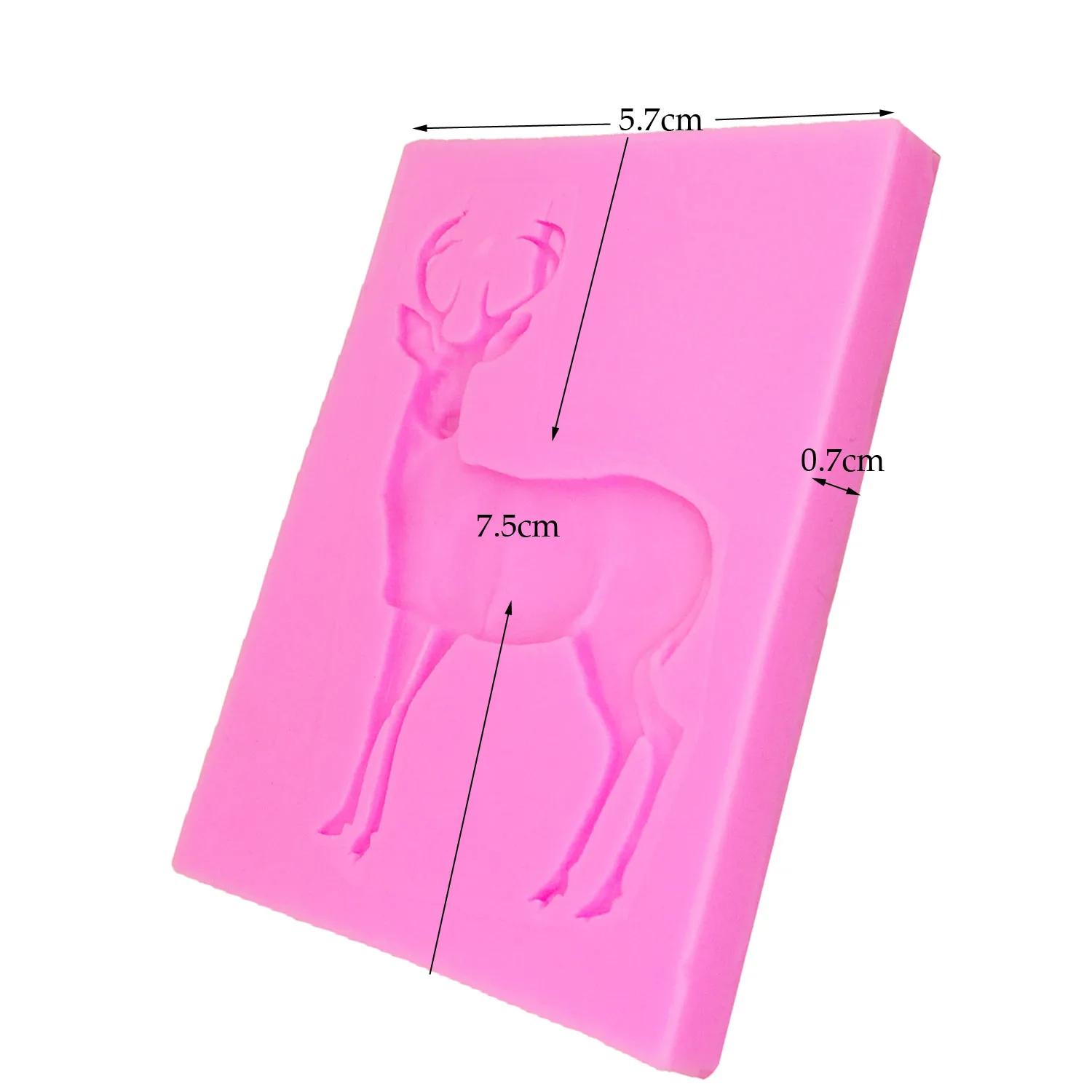 M1099 Deer Cake Silicone Molds Christmas Fondant Cake Decorating Tools Kitchen Baking Mold Candy Clay Chocolate Gumpaste Moulds
