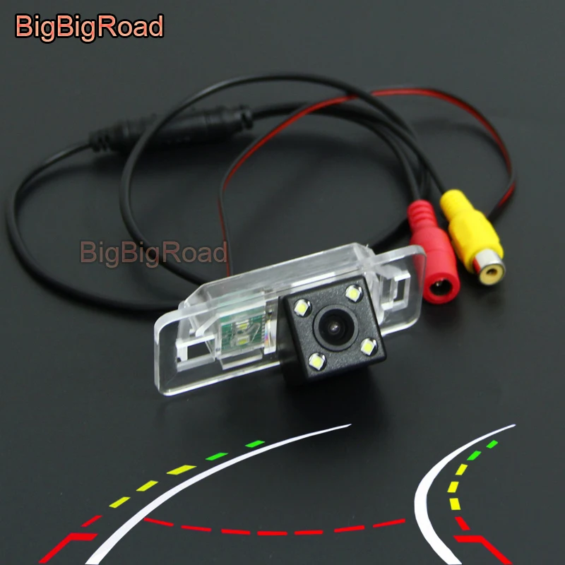 BigBigRoad Car Intelligent Dynamic Tracks Rear View Backkup Camera For BMW E46 E39 X3 X5 E53 E70 X6 E60 E62 E90 E91 E92 E53 E71