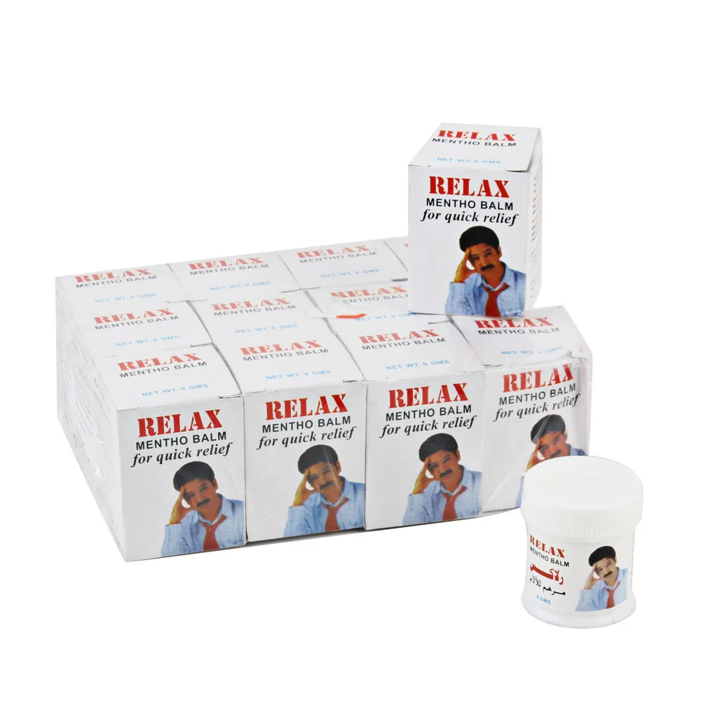 Relax Mentho Balm - Vapour Rub White Cooling Balm Ointment For Anti Mosquito Headache Toothache Stomachache Dizziness