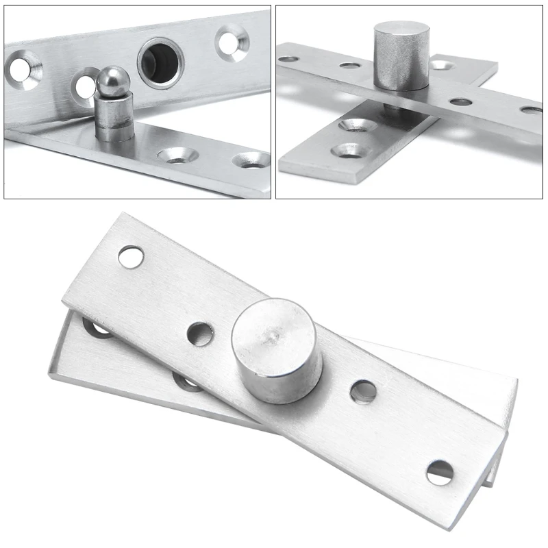 Rotating Hinge 360 Degree Stainless Steel Door Pivot Up Down Shaft 75/95/100mm Furniture Hinges G08 Great Value April 4