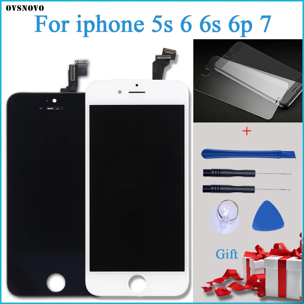 White Black for iPhone 6s 7 6p with 3D Force Touch Screen Digitizer Assembly No Dead Pixel lcd Display for 5s 6