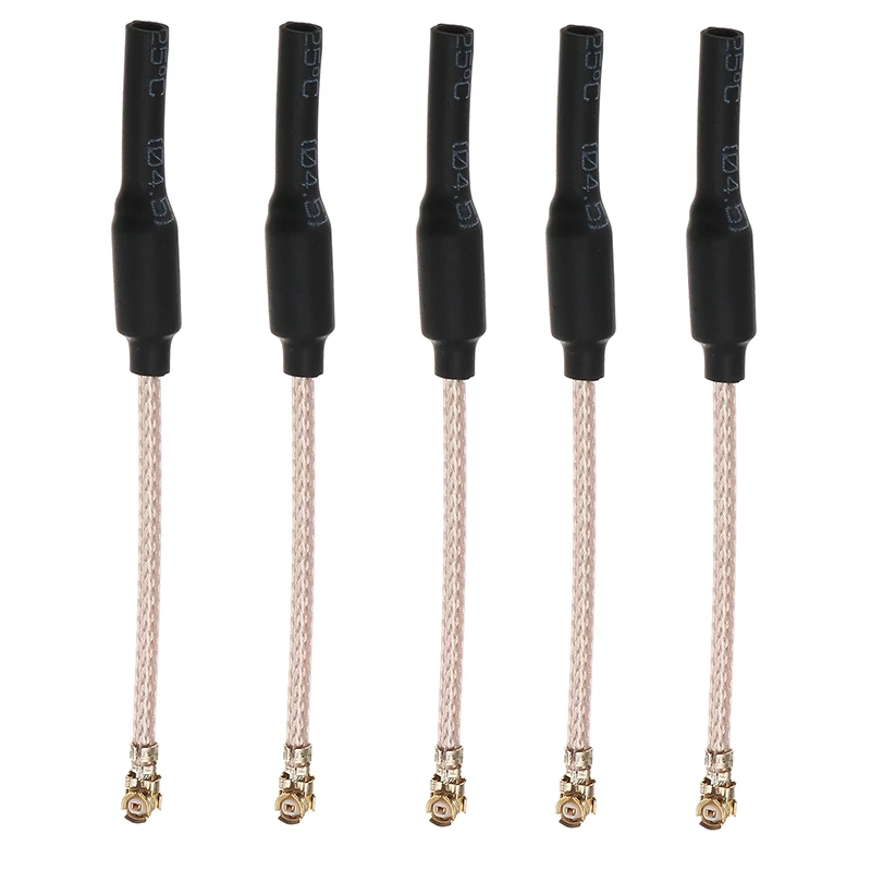 5 PCS 6.5cm 65mm 5.8G 2dBi U.FL IPEX IPX Omni-Directional Brass FPV Antenna RG178 RC Drone