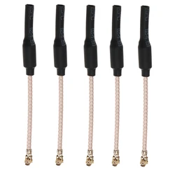 5 PCS 6.5 centimetri 65 millimetri 5.8G 2dBi U. FL IPEX IPX Omni-Direzionale In Ottone FPV Antenna RG178 RC Drone