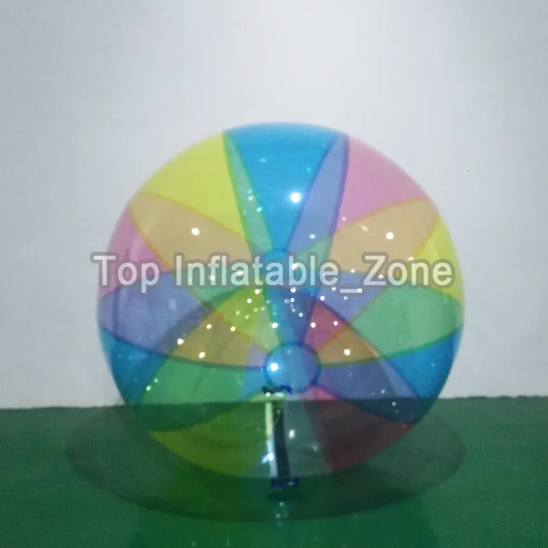 

Rainbow Color Inflatable Water Walking Ball 2m diameter Inflatable Water Zorb Ball Colorful Human Hamster Ball For Pool