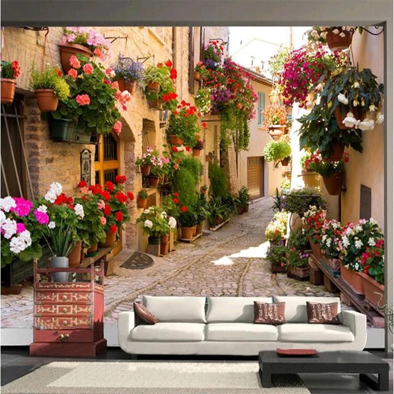 

beibehang photo wallpaper for walls 3 d Mediterranean landscape architecture bedroom living room TV wall painting wall paper