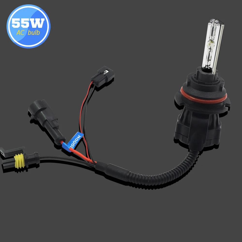 Buildreamen2 55W 9007 HB5 Hi/Lo Beam Bi Xenon Bulb 3000K-12000K 12V Car Headlight Lamp HID Controller Relay Harness Cable Wire