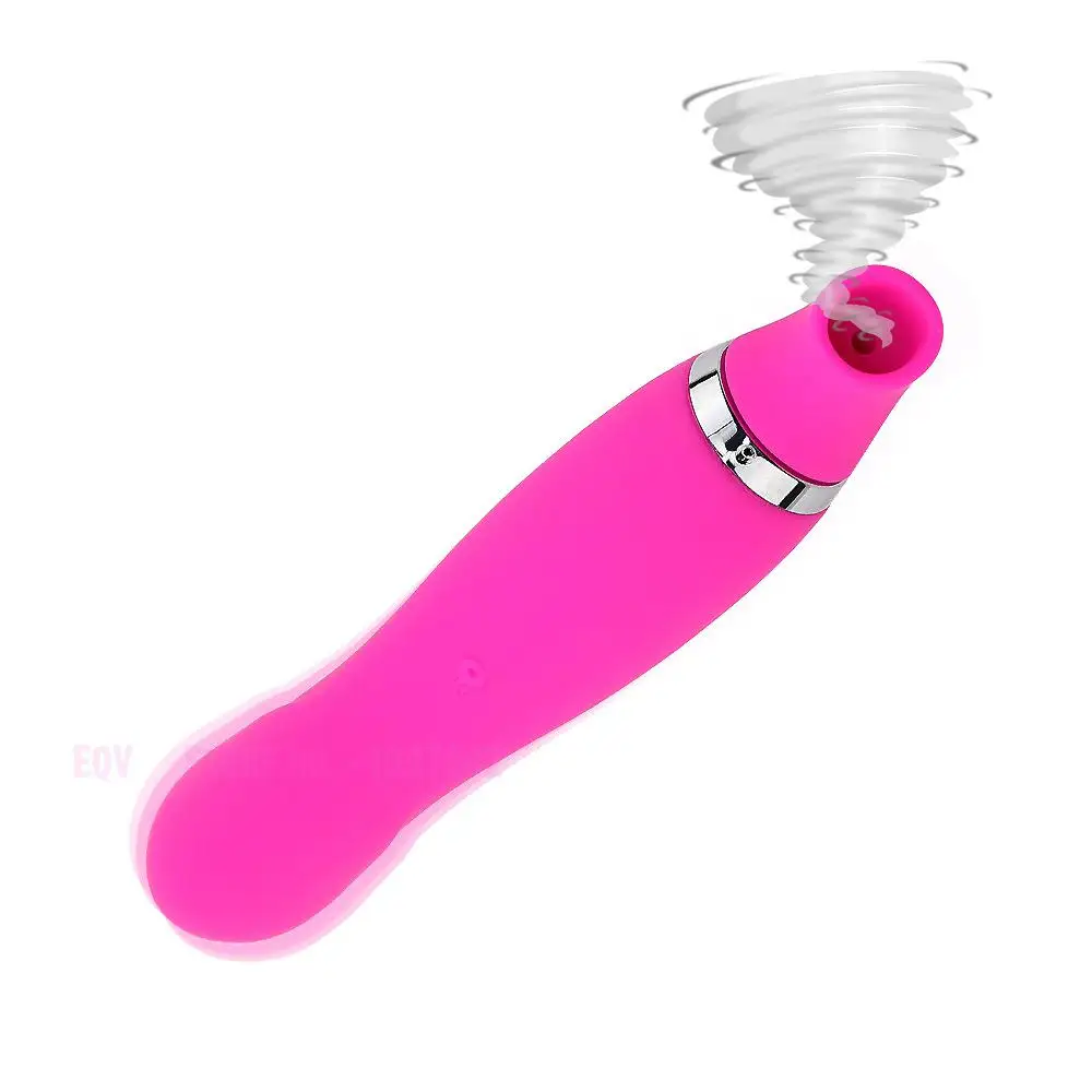 Vibrador de ponta dupla e máquina de sucção, 1.5cm, estimulador de clitóris e mamilo, brinquedo sexual para mulheres