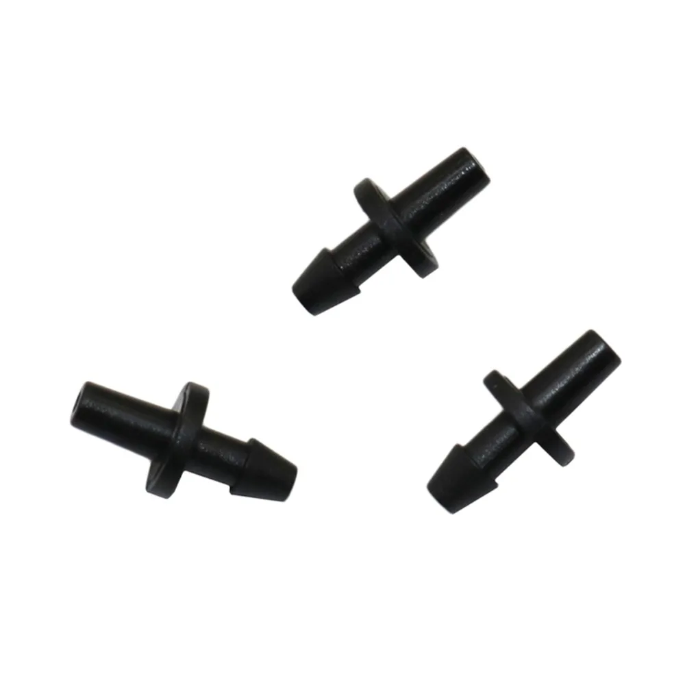 Greenhouse 4 mm Single Barb Straight Connector Garden Water Quick Connector Drip Irrigation Fittings Agriculture Tools 50 Pcs