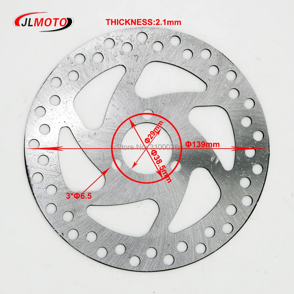 139/140mm Brake Disc Fit For 2 Stroke 33cc 43cc 49cc Electric Mini Quad Kids Dirt Pocket Bike ATV Parts