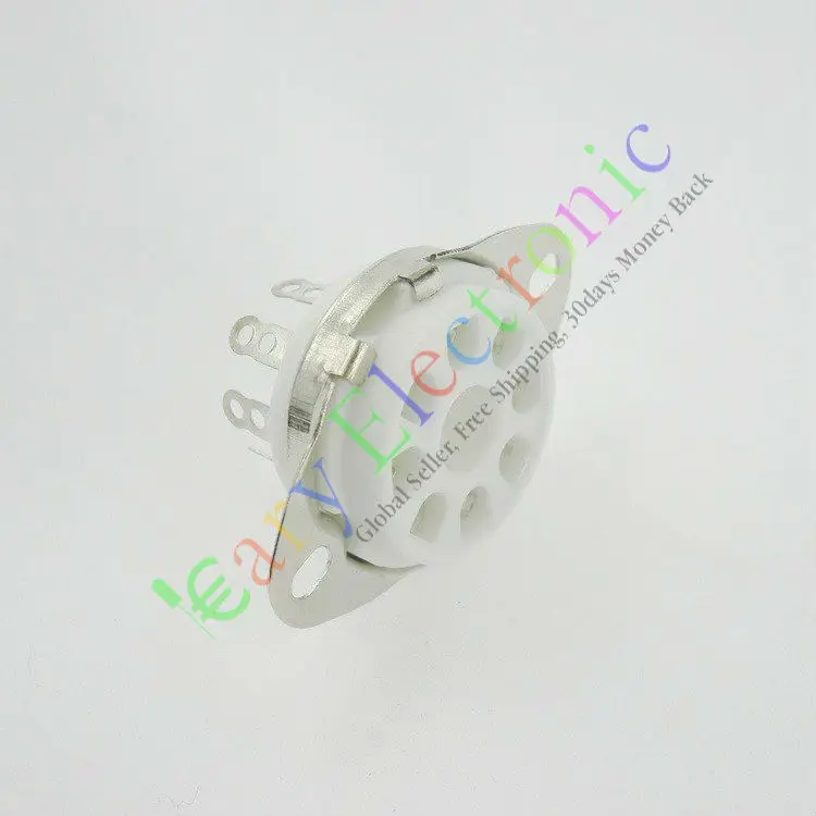 Wholesale and retail 4PCS 8 PIN ceramics VACCUM TUBE SOCKETS SAVER FOR KT88 6550 EL34 AUDIO tube amps free shipping