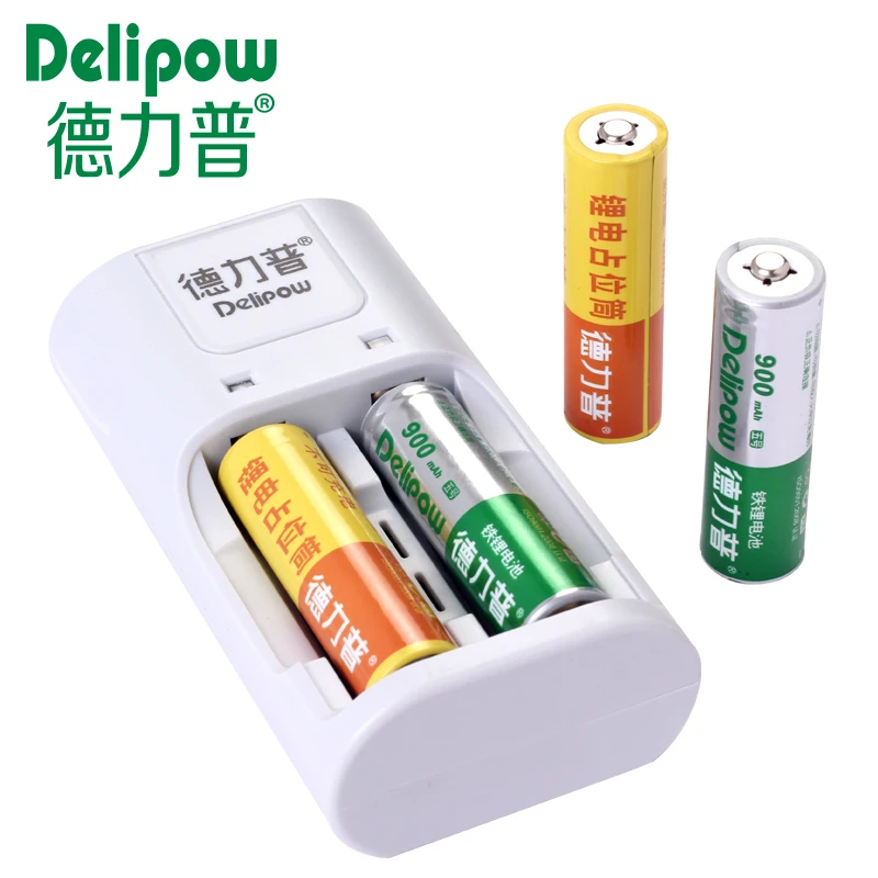 Lithium iron phosphate battery 3.2V rechargeable battery No. 5 lithium iron phosphate battery charger suit 1 charge of 2 Recharg